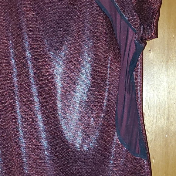 Fashion to figure deep burgundy evening dress - Picture 4 of 9